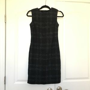 Barneys New York Wool Sheath Dress Plaid Size 2